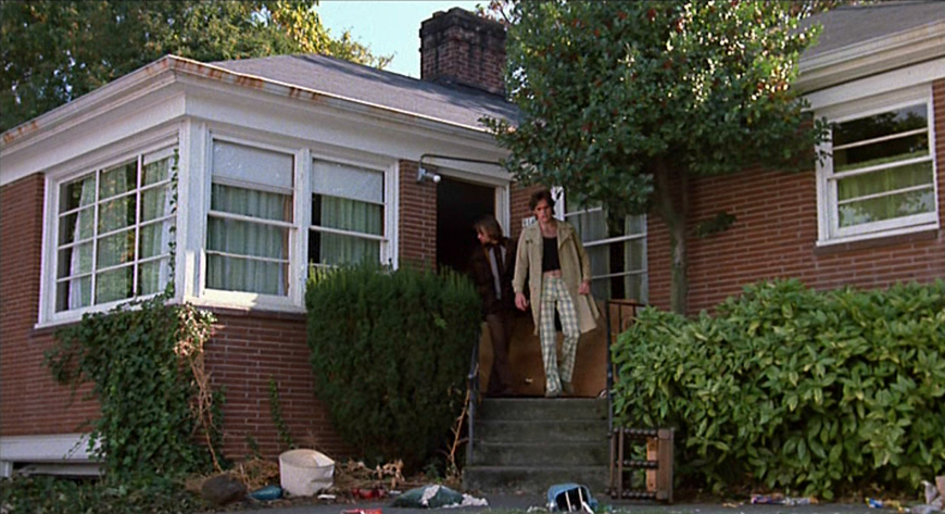 First house, after police busted it up.